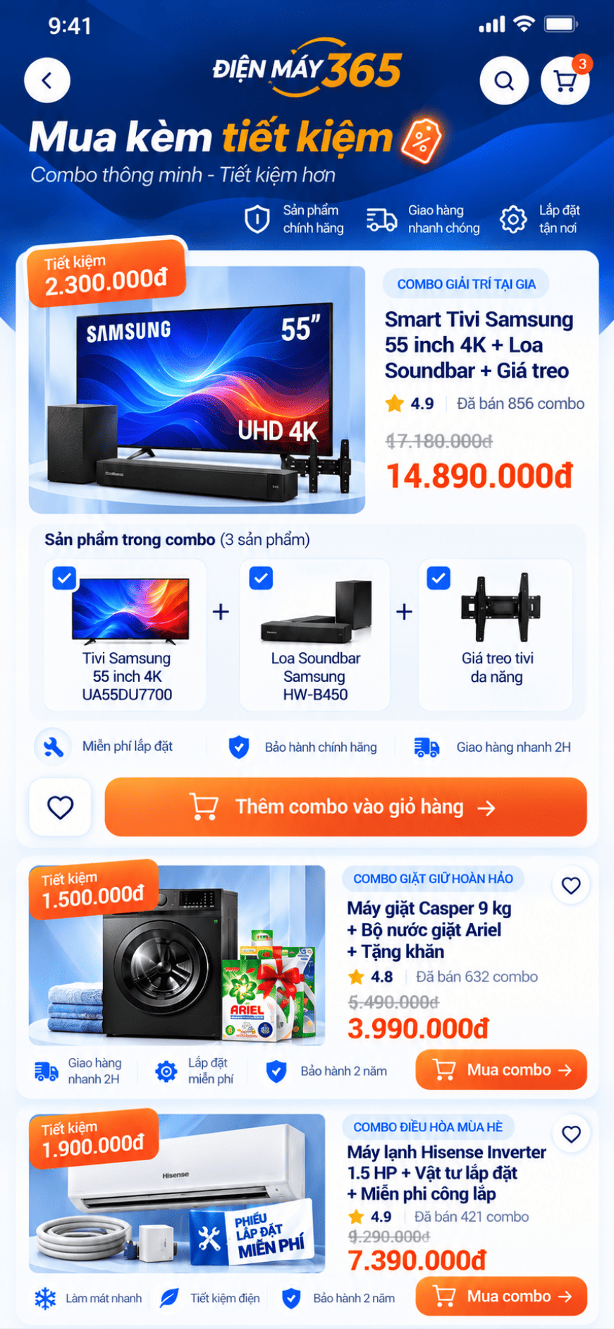 App siêu thị điện máy